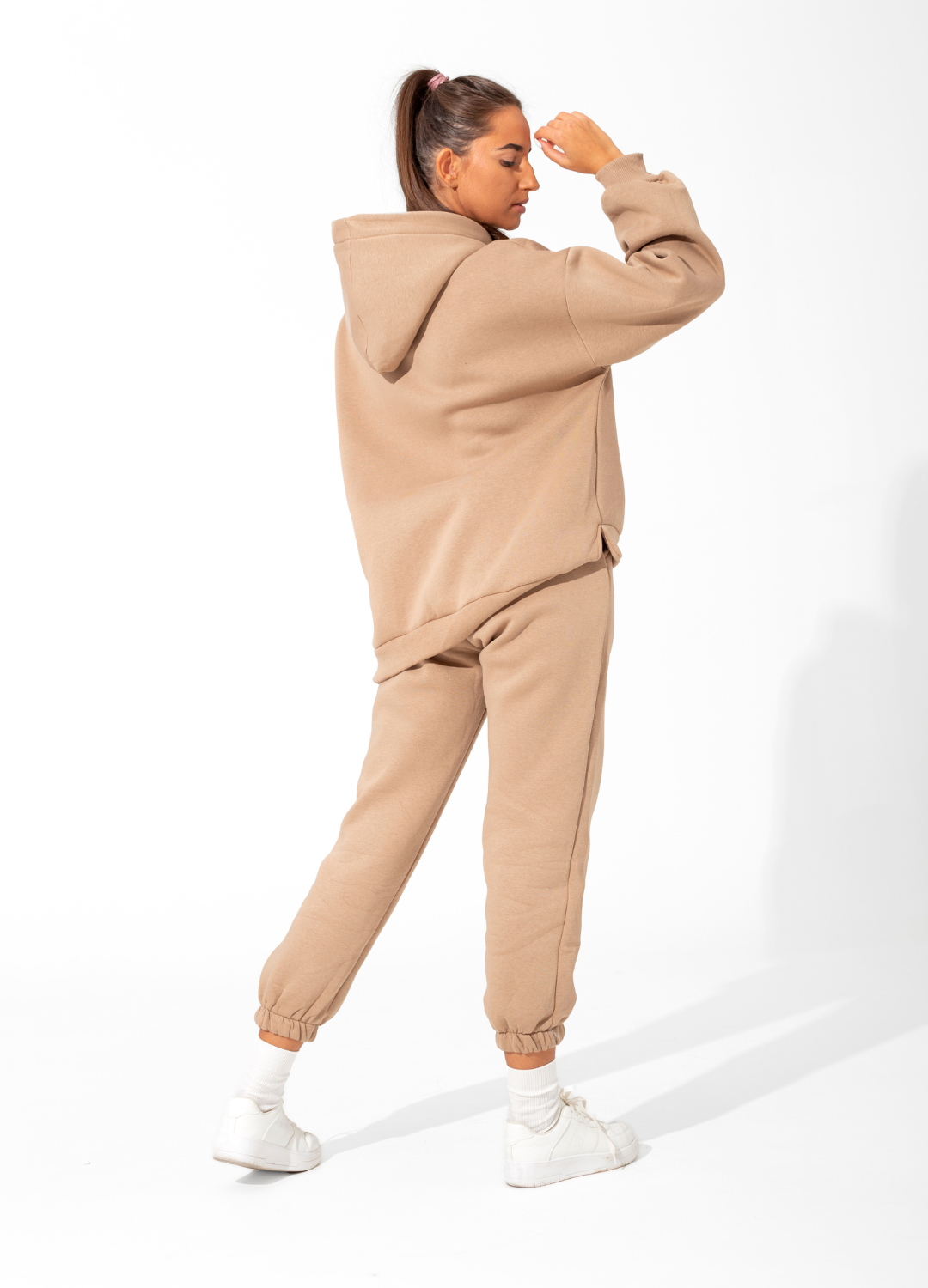 Sweatsuit Set Baggy Almond Beige, CLOTHES \ TRACKSUIT SETS