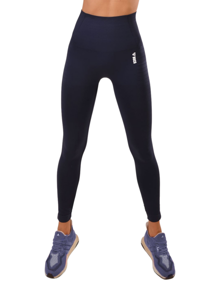 Legginsy Bezszwowe Navy Plain Shape (Push Up) 