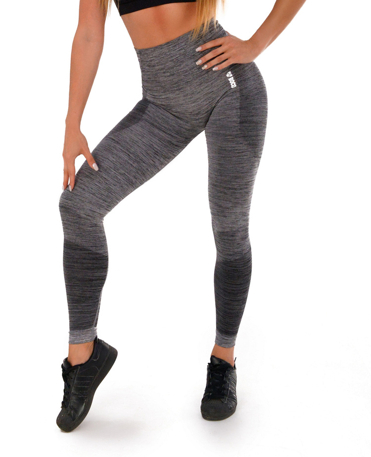 Legginsy Bezszwowe Grey Melange Shape (Push Up)