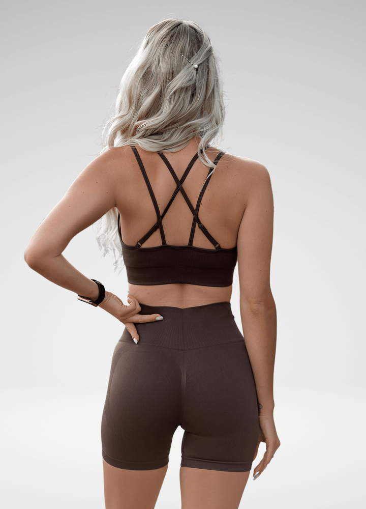 Bra Top Bezszwowy Cold Brown DreamBack